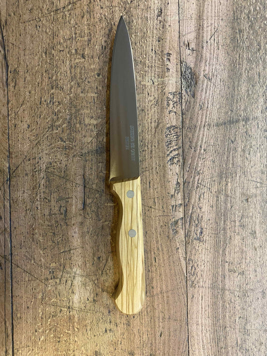 Coltello chef 16 cm con manico in ulivo