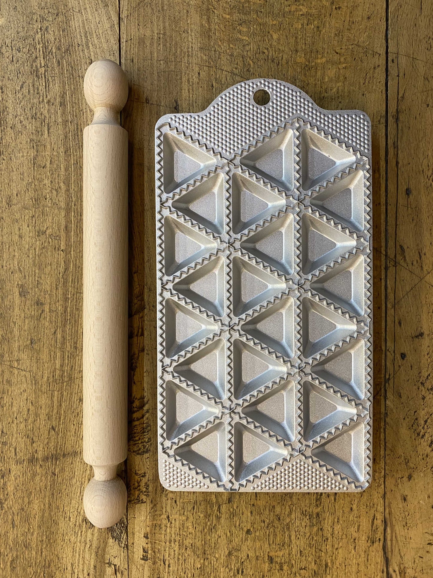 Mold for 24 triangular ravioli
