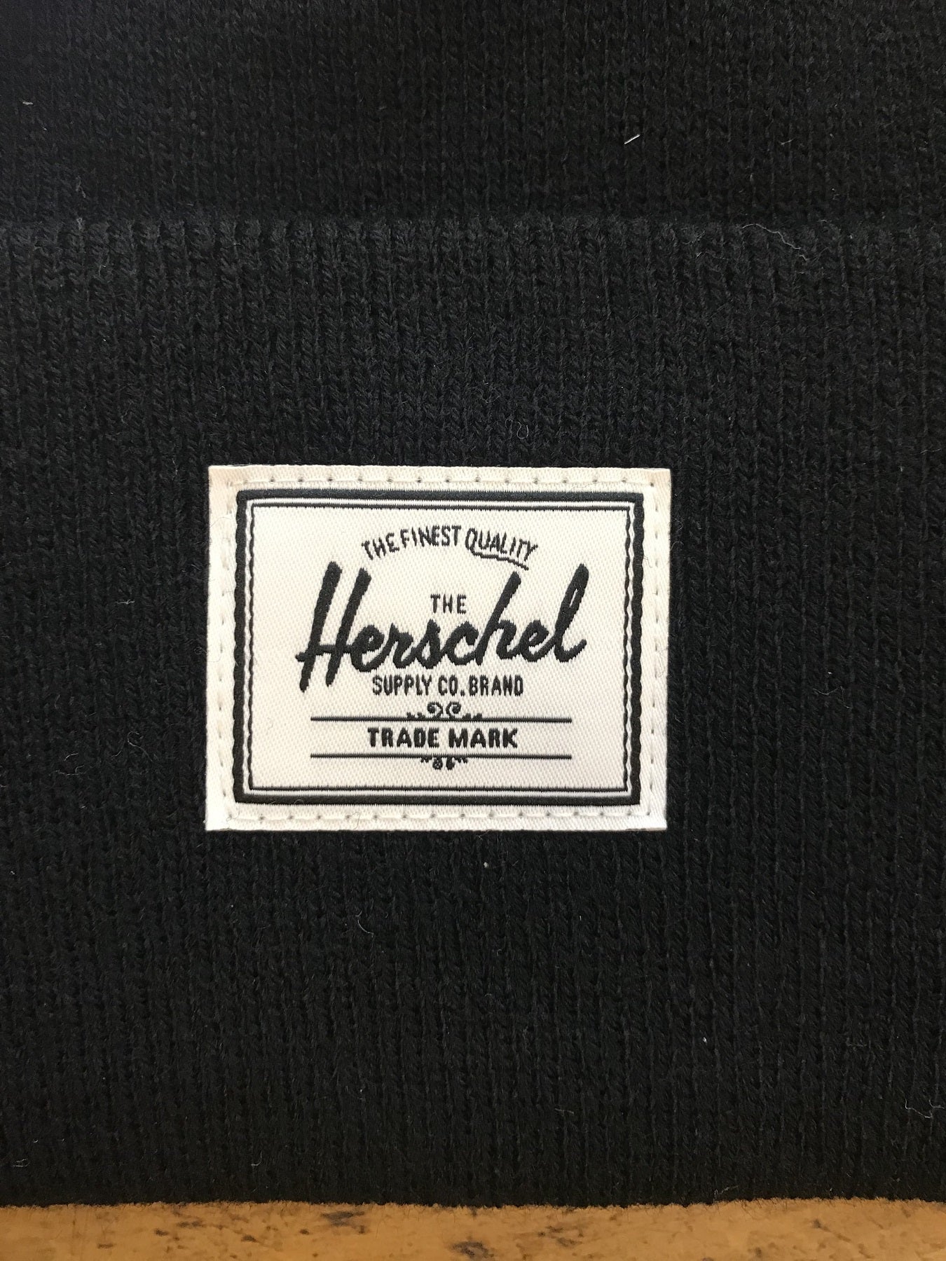 Herschel black winter cap