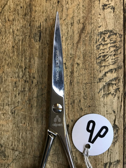 Chrome-plated mustache and beard scissors