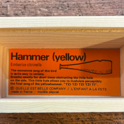 Blackhammer wooden decoy