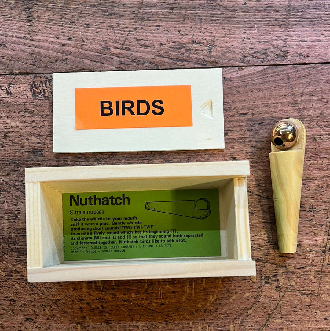 Wooden Nuthatch decoy