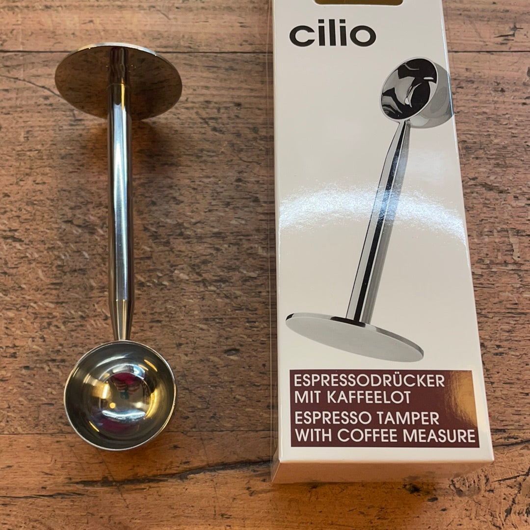 Coffee press with measuring cup
