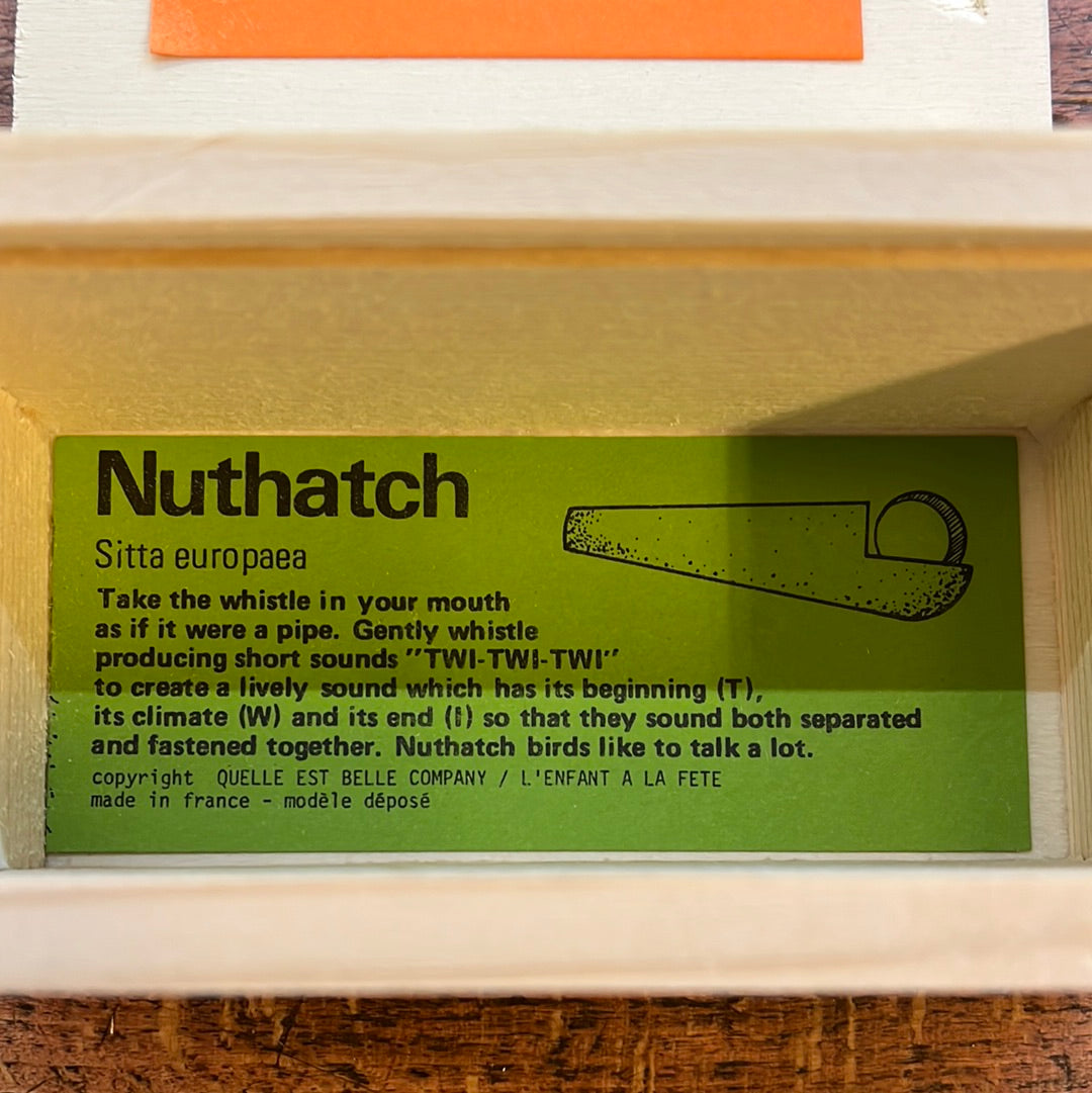 Wooden Nuthatch decoy