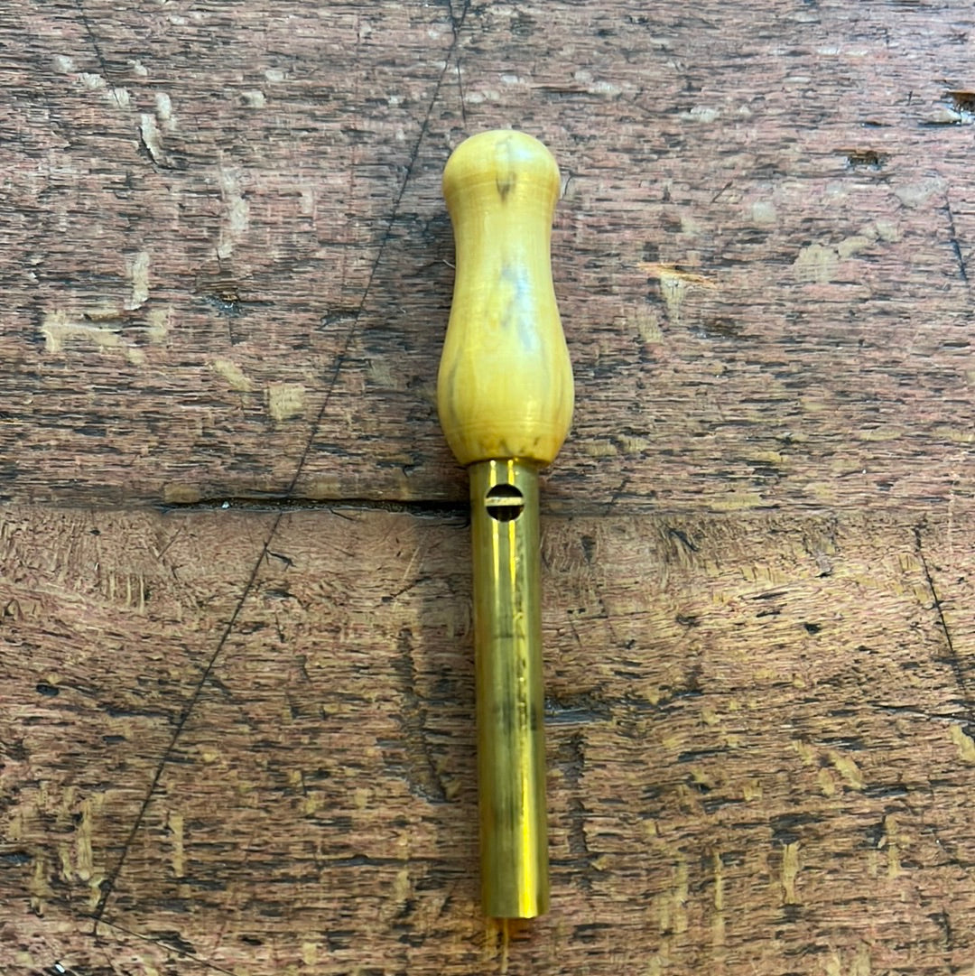 Francolino di monte callout in wood and brass