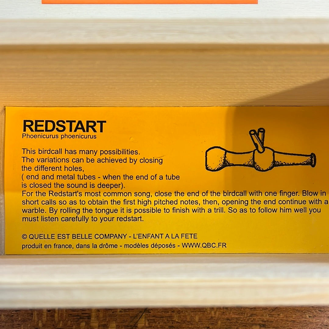 Wooden Redstart decoy