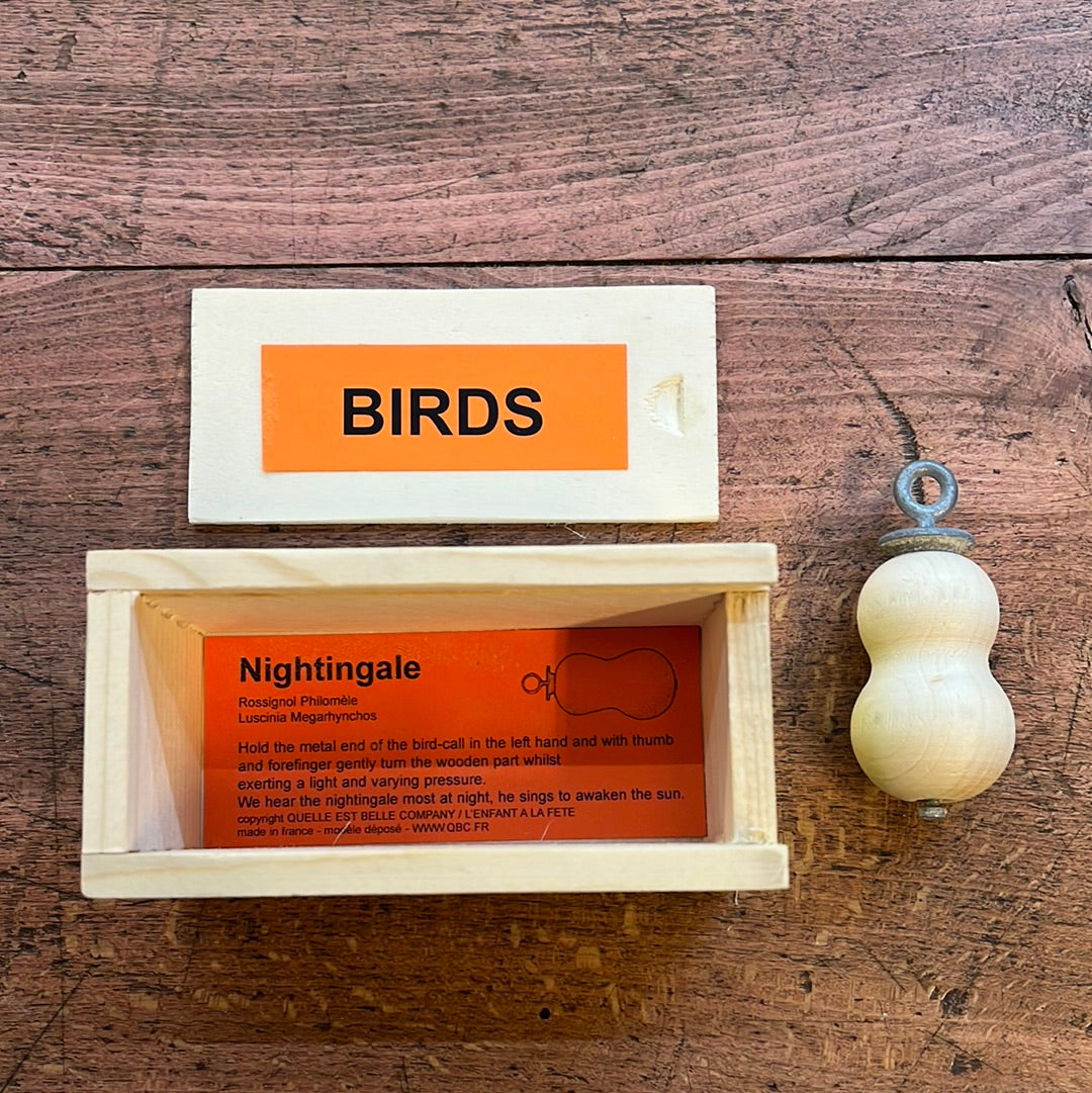 Wooden Nightingale decoy
