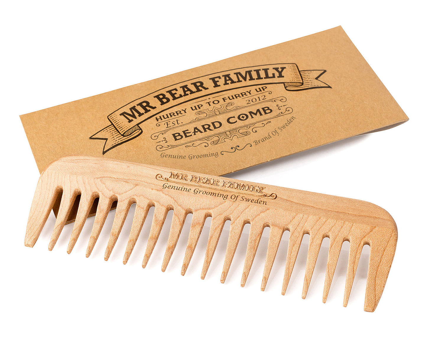 Pettine barba in legno